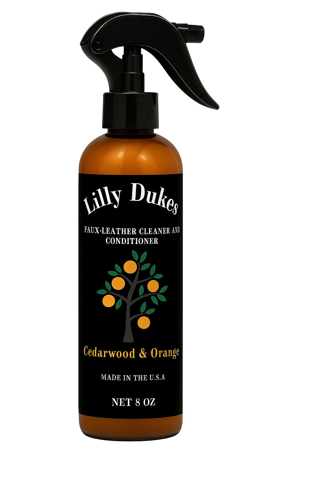 "2 in 1" Faux Leather Cleaner and Conditioner- Cedarwood and Orange