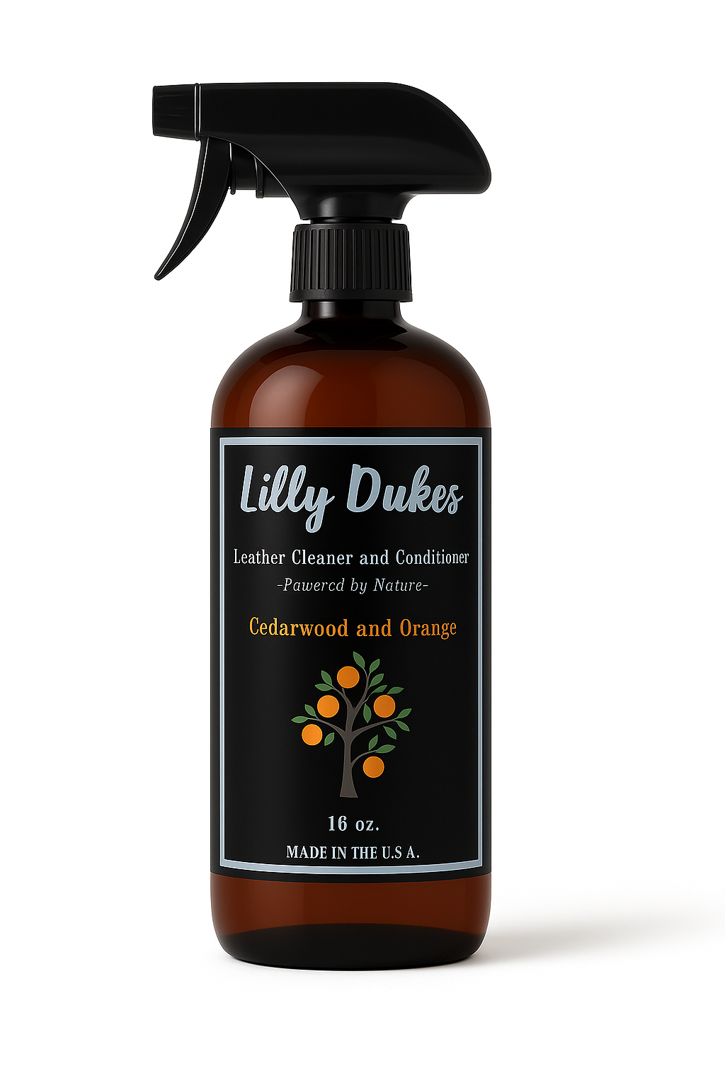 Nature-Powered "2 in 1" Leather Cleaner and Conditioner- Cedarwood and Orange