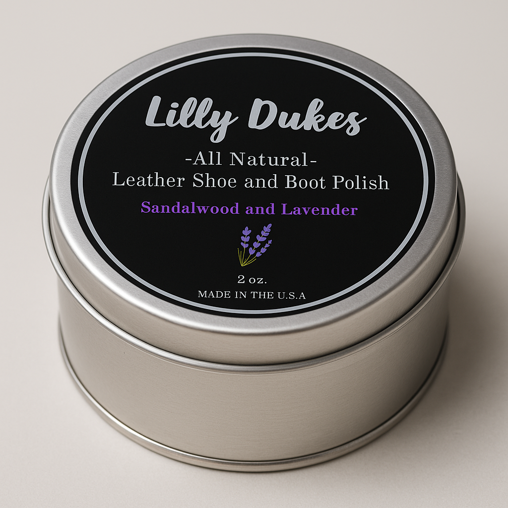 Clear Shoe and Boot Polish- Sandalwood and Lavender