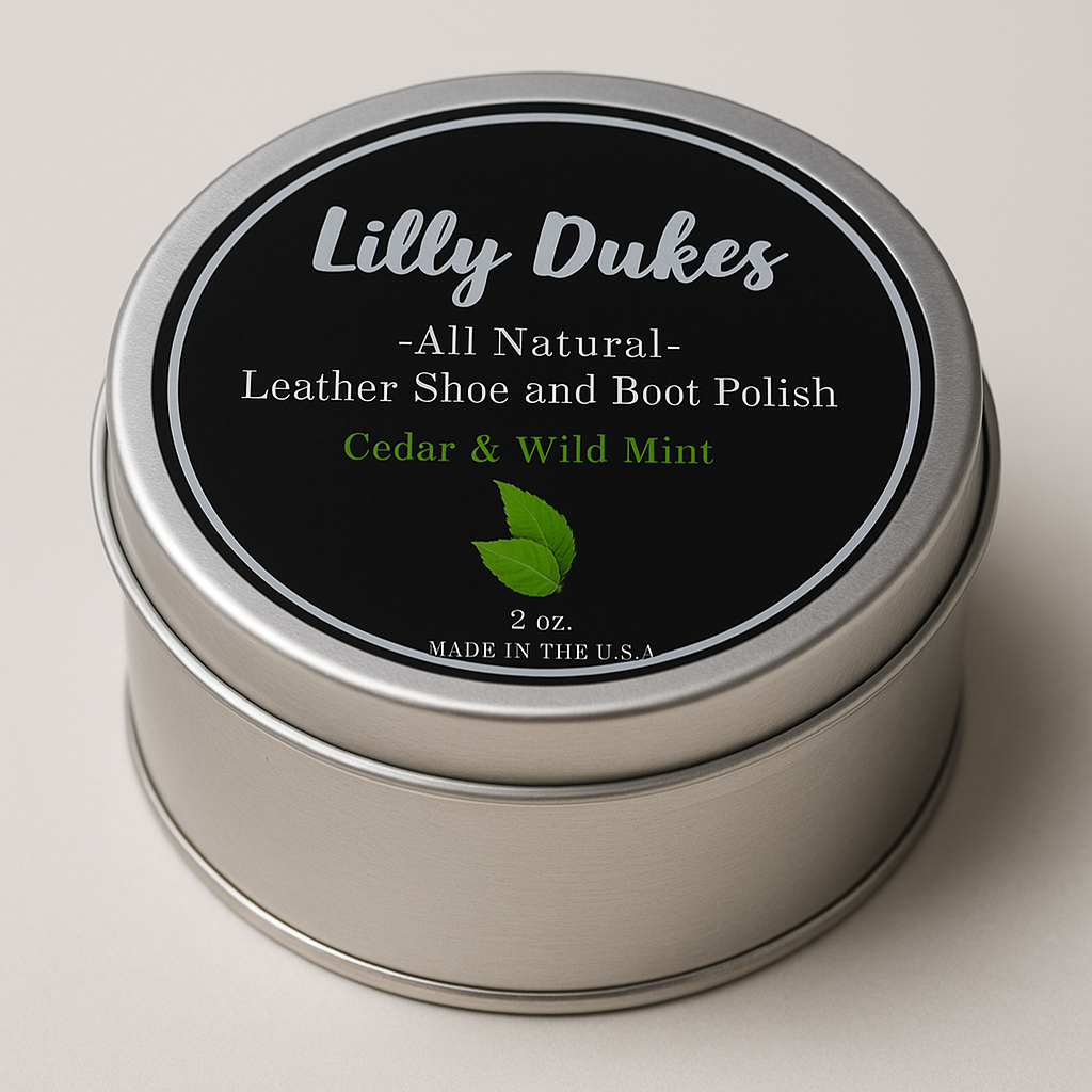 Clear Shoe and Boot Polish- Cedar and Wild Mint