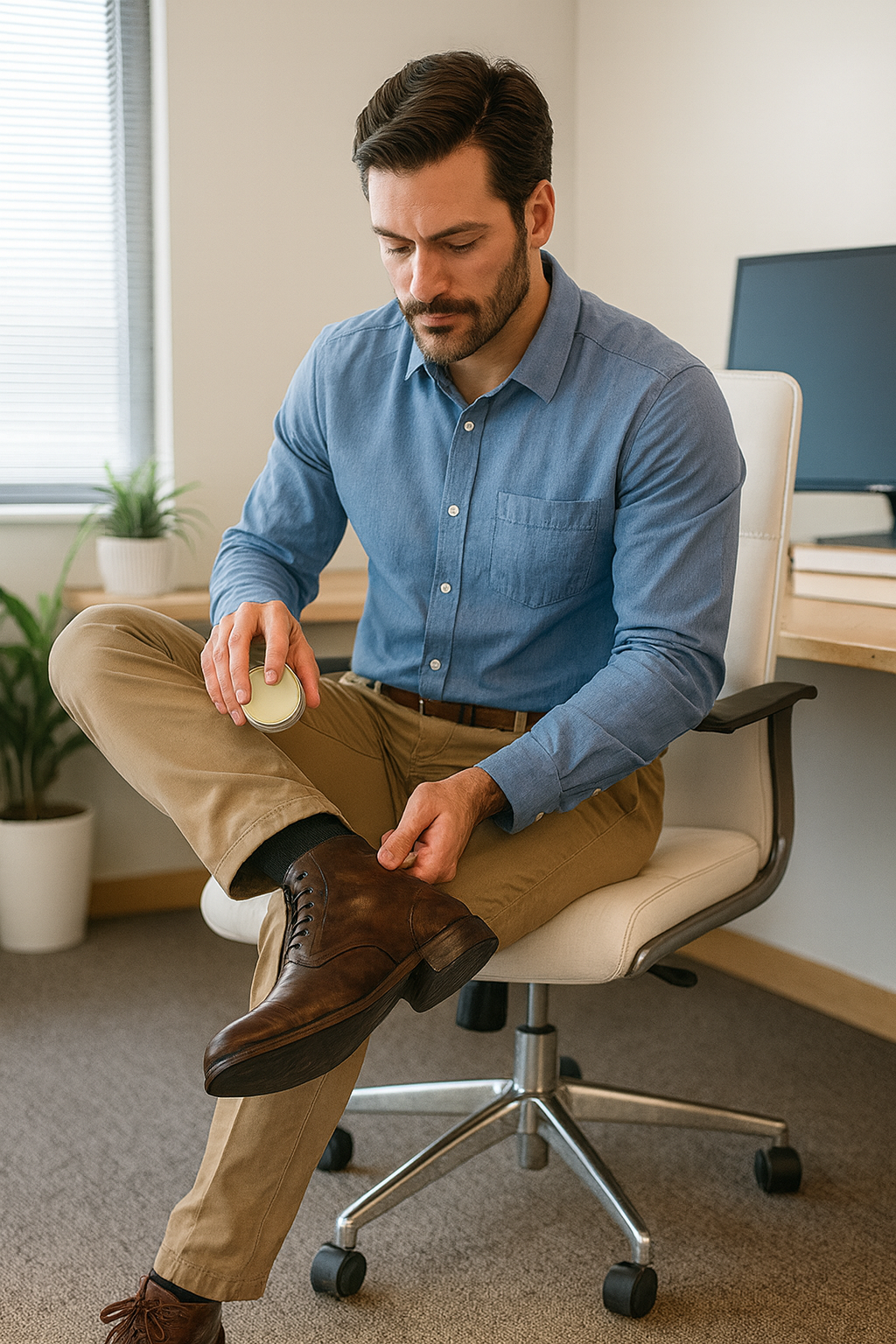 Leather Balm- Cedarwood and Orange